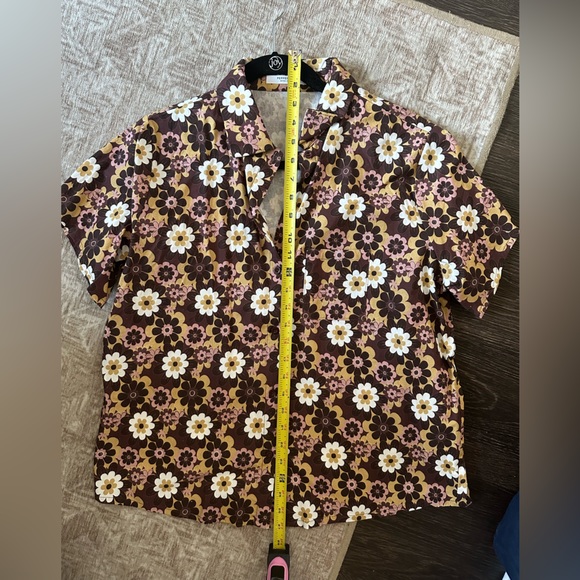 Retro floral Matching short and button down set - Picture 5 of 15